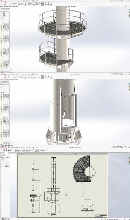 Steel Chimney Platform