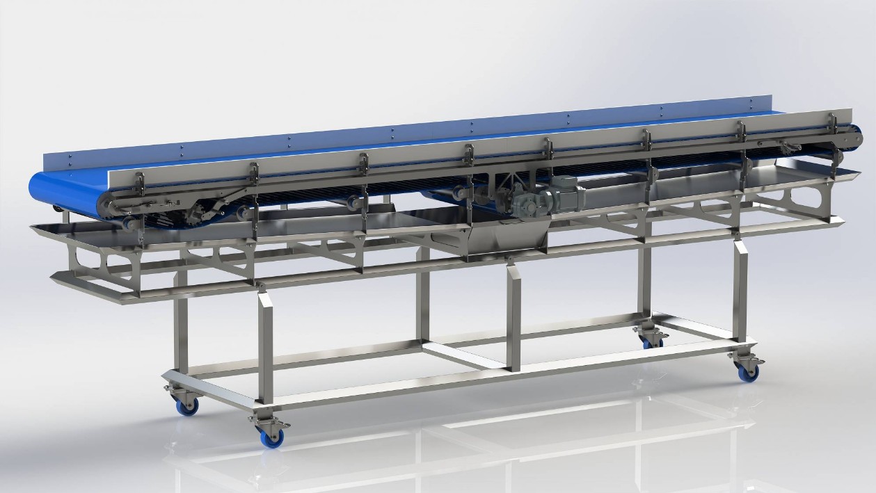 Belt Conveyor Belt conveyor for frozen strawberries