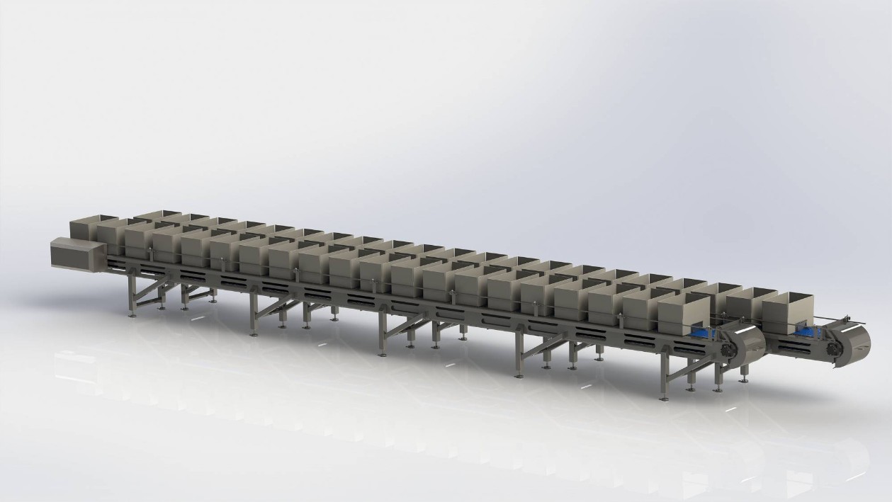 Step conveyor Step conveyor with modular belt